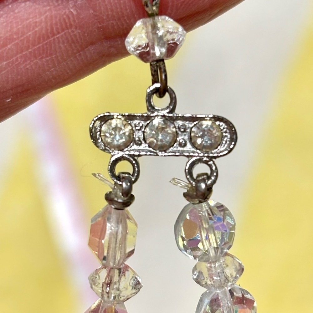 Dazzling Vintage Double-Strand Aurora Borealis Crystal Necklace - Picture 9 of 14